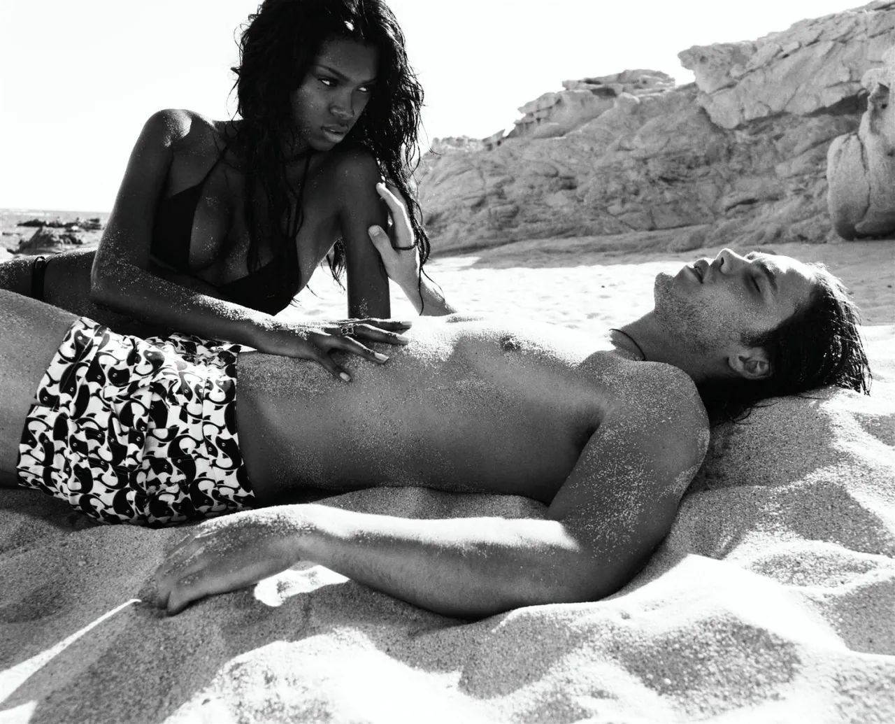 Taylor Kitsch and Jessica White_
